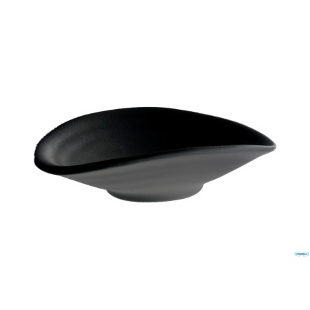 ZEN-CIOTOLA CM 13X11XH.3,5 MELAMINA NERO, EFFETTO PIETRA NERA, 83728