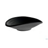 ZEN-CIOTOLA CM 13X11XH.3,5 MELAMINA NERO, EFFETTO PIETRA NERA, 83728