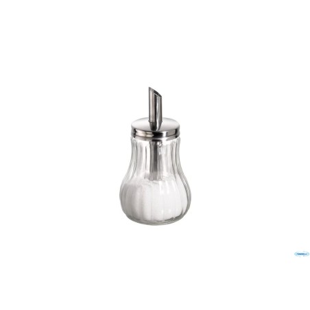 DOSAZUCCHERO INOX-VETRO CM 8 H.15 CL 25 40486