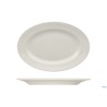 PRIME- PIATTO OVALE CON FALDA CM 36X25,2 -ALLUMINA
