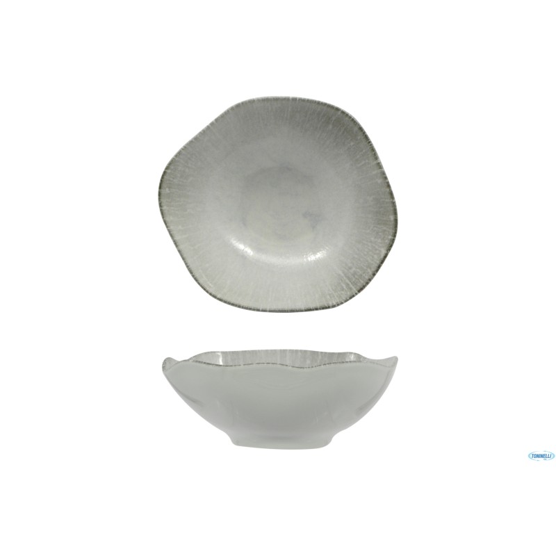 RADIUS-INSALATIERA ORGANIC CM.18 IN PORCELLANA  DECORATA