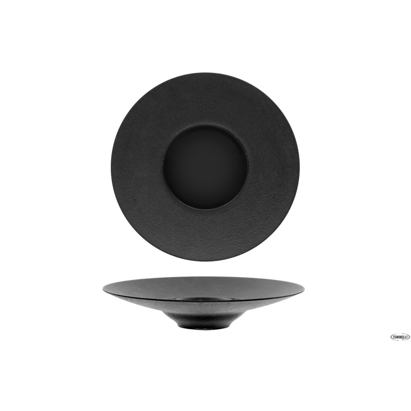 BLACK DAZZLE- PIATTO PASTA GOURMET CM 28 - ALLUMINA