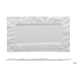 CLOUD - PIATTO RETT. CM 32X18 BIANCO LUCIDO