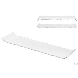 KORA - PIATTO RETT.DOUBLE-FACE BIANCO MATT CM 30X8