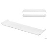 KORA - PIATTO RETT.DOUBLE-FACE BIANCO MATT CM 30X8