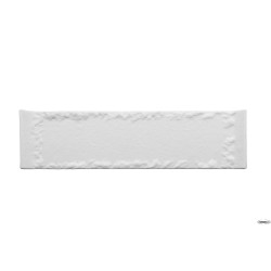 KORA - PIATTO RETT.DOUBLE-FACE BIANCO MATT CM 30X8