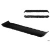 KORA - PIATTO RETT.NERO SEMIOPACO CM 30X8