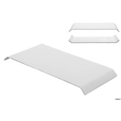 KORA -PIATTO RETT.DOUBLE-FACE BIANCO MATT CM 30X14