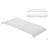KORA -PIATTO RETT.DOUBLE-FACE BIANCO MATT CM 30X14