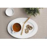 PRIME- PIATTO OVALE CON FALDA CM 28 -ALLUMINA