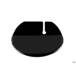 ROUND - POGGIAPOSATE NERO LUCIDO CM 10