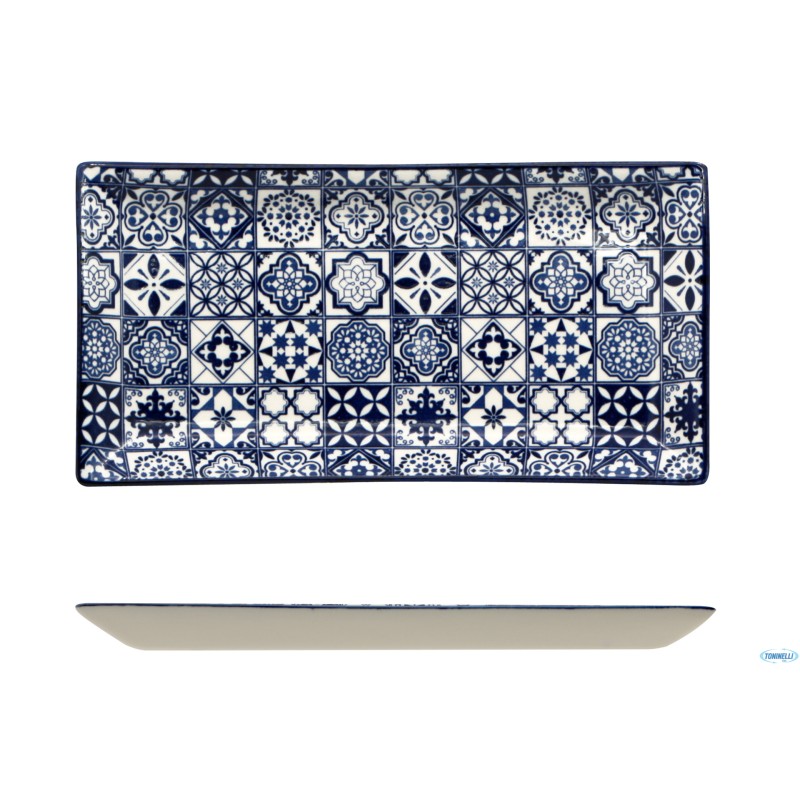 SINTRA BLUE-PIATTO RETTANGOLARE CM.23,7X12 RH4414S-JS106D