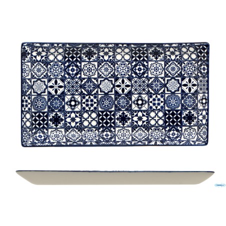 SINTRA BLUE-PIATTO RETTANGOLARE CM.28,5X16  RH4414L-JS106D