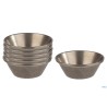 DIP BOWLS-SET 6 COPPETTE CM6XH.2,5 ACCIAIO EFFETTO ANTICATO