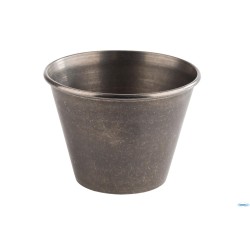 DIP BOWLS-SET 6 COPPETTE CM6XH.4,5 ACCIAIO EFFETTO ANTICATO