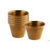 DIP BOWLS-SET 6 COPPETTE CM6XH.4,5 ACCIAIO EFFETTO ORO