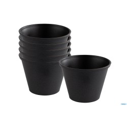 DIP BOWLS-SET 6 COPPETTE INOX GRIGIO CM 6H4,5 60ML