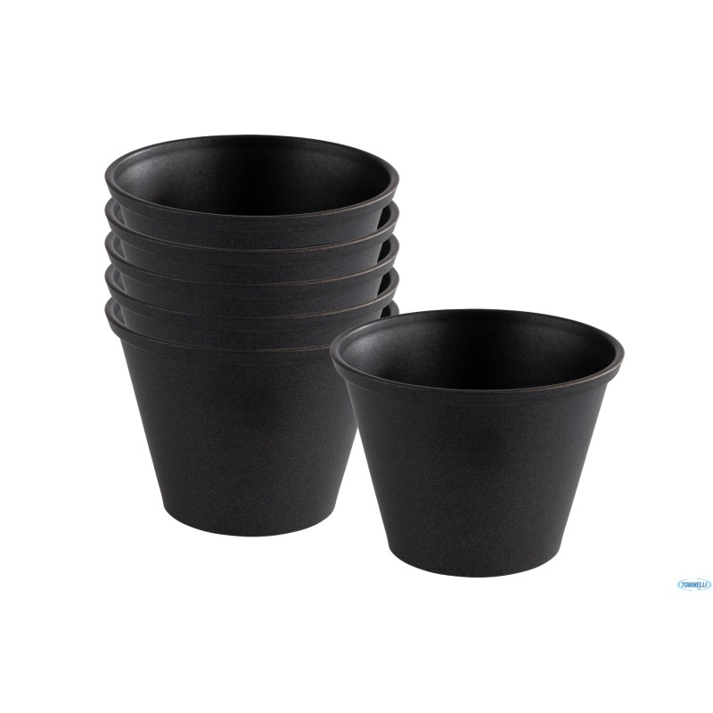 DIP BOWLS-SET 6 COPPETTE INOX GRIGIO CM 6H4,5 60ML