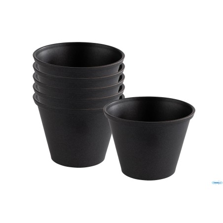 DIP BOWLS-SET 6 COPPETTE INOX GRIGIO CM 6H4,5 60ML
