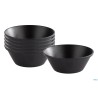 DIP BOWLS-SET 6 COPPETTE INOX GRIGIO SCURO CM 6H2,5 ML40