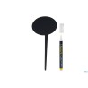 LAVAGNA CON PUNTA-SET 5 ETICHETTE A FORMA DI NUVOLA CON PENNARELLO 18X8,1X0,1 NERO TAG-BUBBLE5