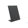 SET DA 3 LAVAGNE NERE DA TAVOLA A FORMA DI L IN ACRILICO FORMATO A5 CM  15X8,5XH21,5  TBA-BL-A5