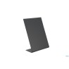 SET DA 3 LAVAGNE NERE DA TAVOLA A FORMA DI L IN ACRILICO FORMATO A6 CM 10X5XH.15,5  TBA-BL-A6