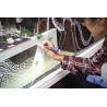 SET 2 PENNARELLI A GESSO LIQUIDO RESISTENTI ALL'ACQUA, PUNTA MEDIA 2-6 MM A SCALPELLO, COLORE BIANCO BL-SMA610-WT