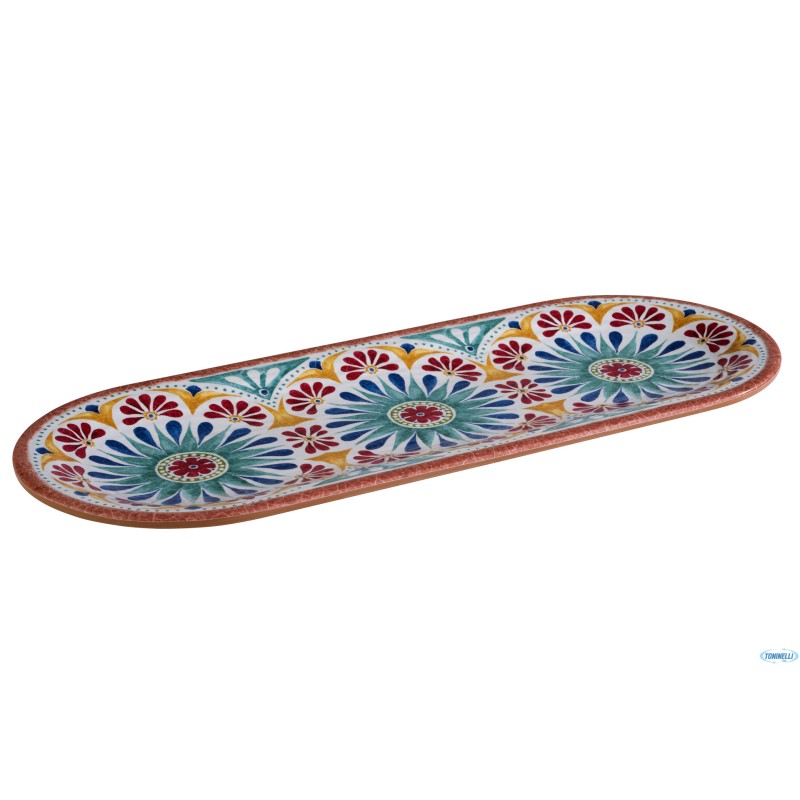 ARABESQUE-PIATTO RETT. CM 38X15,5XH.2 MELAMINA 84686