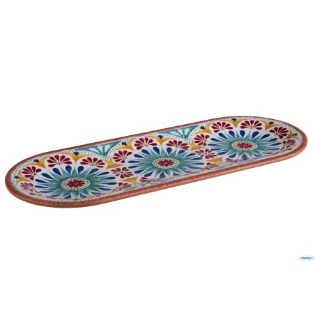ARABESQUE-PIATTO RETT. CM 38X15,5XH.2 MELAMINA 84686