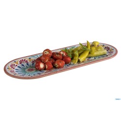 ARABESQUE-PIATTO RETT. CM 38X15,5XH.2 MELAMINA 84686