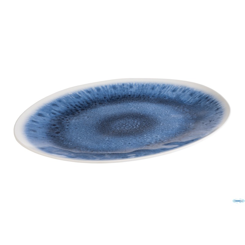 BLUE OCEAN-VASSOIO CM48X35,5XH.3 MELAMINA INTERNO: DECORATO BLU