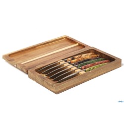 UTSET - ASTUCCIO LEGNO VUOTO PER 6 COLTELLI