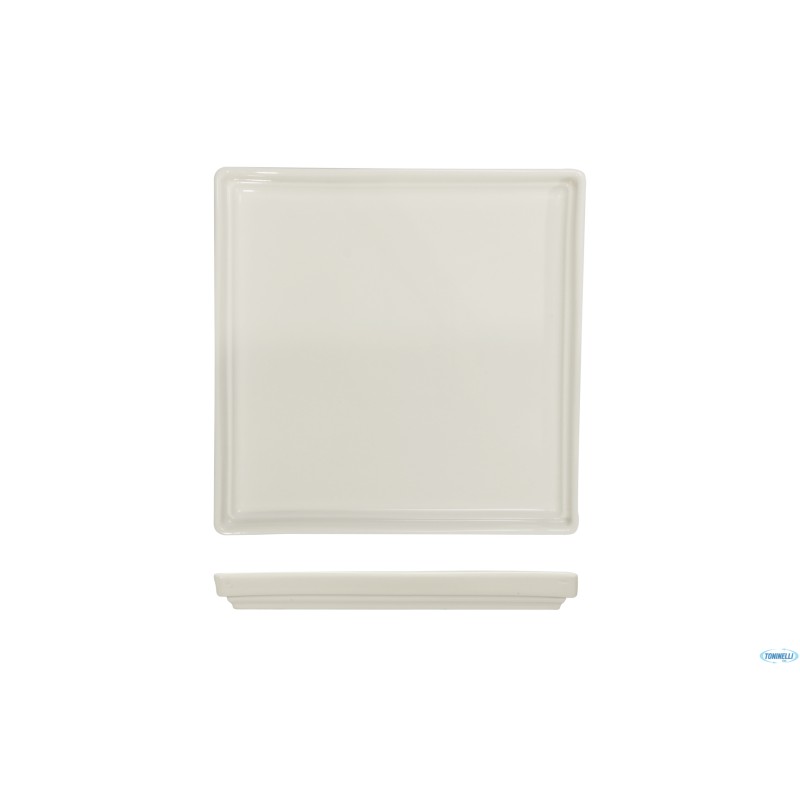 B.B. WHITE-PIATTO QUADRO CM.21,5X21,5X2,3  BA2671