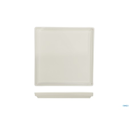B.B. WHITE-PIATTO QUADRO CM.21,5X21,5X2,3  BA2671