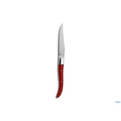 CHULETEROS HQ COLTELLO STEAK LAMA MICROSEGHETTATA ACR MANICO RED 7443