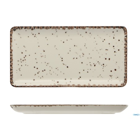CROMYA CREAM-PIATTO RETTANGOLARE IN PORCELLANA CM.27X14