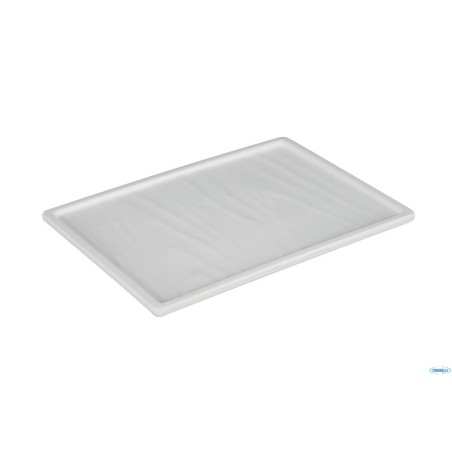 EFAY TAIJI-VASSOIO RETTANGOLARE MELAMINA BIANCA CM 25,4X18,3 H1,7       E412310IV00