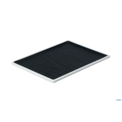 EFAY TAIJI-VASSOIO RETTANGOLARE MELAMINA NERA CM 25,4X18,3 H1,7       E412310IVBK