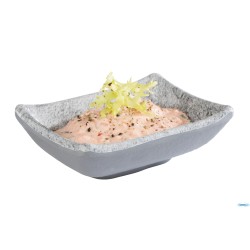 ELEMENT-COPPETTA RETTANGOLARE CM 9X7XH.3 MELAMINA GRIGIO  ASPETTO CEMENTO