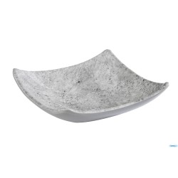 ELEMENT-COPPETTA-CIOTOLA QUADRATA CM 10,5X10,5XH.3 MELAMINA  GRIGIO  ASPETTO CEMENTO 84821