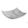 ELEMENT-COPPETTA-CIOTOLA QUADRATA CM 10,5X10,5XH.3 MELAMINA  GRIGIO  ASPETTO CEMENTO 84821