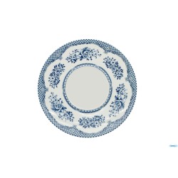 FLORENCE PROVENCE BLU- PIATTO PIANO GOURMET SOLO FALDA DECORATA DIAMETRO CM 28     ST00017028-FB