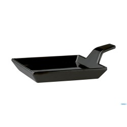 FLYING BUFFET-PIATTO FINGER FOOD CON IMPUGNATURA CM 9,5X9,5XH1,5-3,5 IN MELAMINA NERA 83879