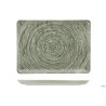 FOCUS GREY-PIATTO RETTANGOLARE IN PORCELLANA CM.30X22