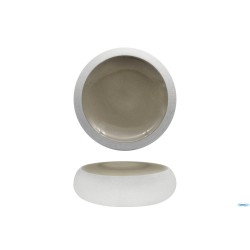 GENESYS EVO GREY-PIATTO ALTO CM.23,3 IN PORCELLANA CB3544-23-F1263