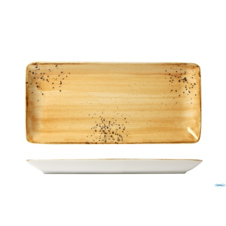 JAVA SUNRISE YELLOW - PIATTO RETTANGOLARE CM 25X10 22110SY
