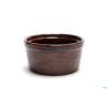 JUSTCOLOR-RAMEQUIN IN PORCELLANA MARRONE CM.8 H.4  6681M-3