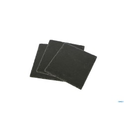 JUSTONE-SET 3 PIATTI ARDESIA QUADRATI CM.14X14 CKPL1414B
