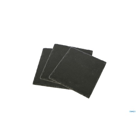 JUSTONE-SET 3 PIATTI ARDESIA QUADRATI CM.14X14 CKPL1414B
